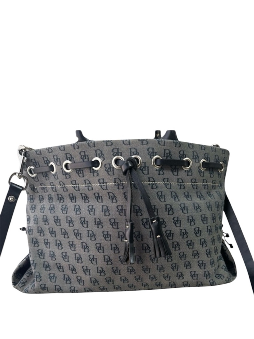 Dooney & Bourke Monogram Signature Tassel Tote Vintage purse